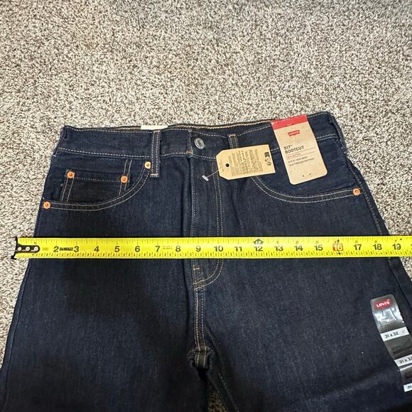 LEVI'S Men's 517 Bootcut Jeans Size 31X32 In Rinse Dark Wash - Picture 8 of 12